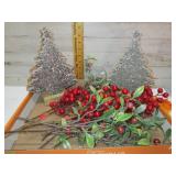 WOODEN TREES & HOLLY