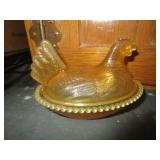 ALABASTER HEN ON A NEST