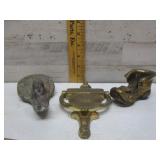 BRASS ITEMS & HOOD ORNAMENT