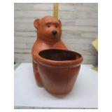 LARGE PLASTIC BEAR PLANTER