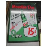MT DEW METAL SIGN