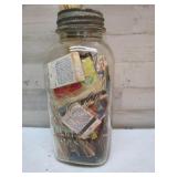 VINTAGE JAR WITH MATCHES