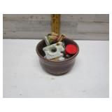 CERAMIC BOWL WITH CONTENTS