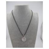 DRAGON WRAP WHITE STONE NECKLACE