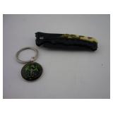 NEW POCKET KNIFE & DRAGON KEYCHAIN