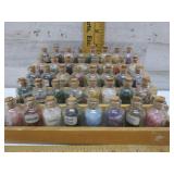 MINIATURE BOTTLES FULL OF MINERALS