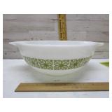 PYREX 4 QUART VERDE GREEN FLOWER