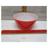 RED PYREX BOWL