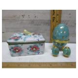 TRINKET EGG & ITALY TRINKET BOX