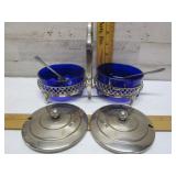 COBALT BLUE RELISH DISHES