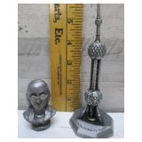 PEWTER BEN FRANKLIN BUST