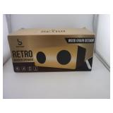 RETRO WOODEN SPEAKER BY BASS JAXX - NEVER USED