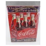 SMALL WOODEN COCA COLA ORNAMENT SIGN
