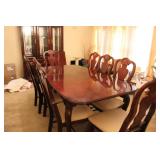 MT AIRY FURNITURE COMPANY DINING TABLE & 8 CHAIRS