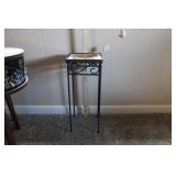 SMALL WROUGHT IRON SUNFLOWER TABLE