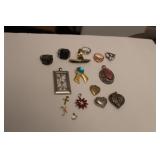 BAG OF RINGS, CHARMS, & PENDANTS