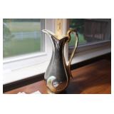 GILDED CERAMIC PITCHER