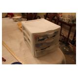 STORAGE BOX WITH SEWING THREAD & NOTIONS