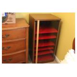 GLASS FRONT KENWOOD CABINET 37 X 17 X 18 INCHES