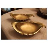 BRASS ASHTRAYS