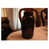 AMBER GLASS MASON JAR