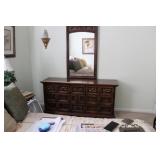 DOUBLE DRESSER WITH MIRROR 60 X 29 1/2 X 18