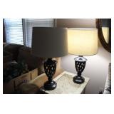 PAIR OF ANTIQUE BRONZE LAMPS