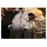 LADIES PETTICOAT, RAIN COAT, GLOVES, SCARF, &