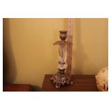 CRYSTAL & BRASS CANDLE STICK