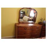 BASSETT FURNITURE DOUBLE DRESSER 56 X 33 1/2 X 20