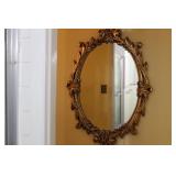 LARGE OVAL HALL MIRROR
