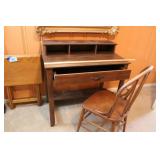 DESK & CHAIR 35 1/2 X 19 1/2 X 35 INCHES