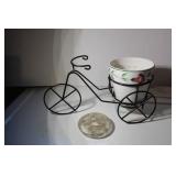 TRICYCLE PLANTER, POT, & FLOWER FROGS