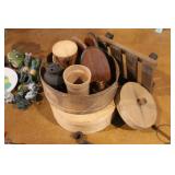 CHEESE BOXES, POTTER, SCONCES, & LANTERN
