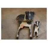 WOODEN MAMA & BABY COWS
