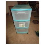 PLASTIC ROLLING STORAGE BIN