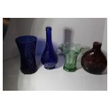 VINTAGE GLASSWARE BOTTLES & VASES