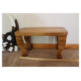 WOODEN STOOL 21 X 13 X 10 INCHES