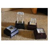 LARGE & SMALL PAPERWEIGHTS WITH LIGHT BOXES