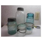 VINTAGE BLUE & ATLAS JARS
