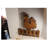 ROOSTER WALL HANGER COAT / HAT RACK