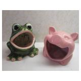 FROG & PIG SPONGE HOLDER FOR THE SINK