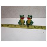 TINY JAPAN FROGS SALT & PEPPER SHAKERS