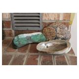 PAINTED ROCKS & LARGE SEA SHELL