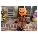 PUMPKIN HEAD SHELF SITTER