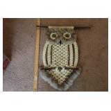 OWL MACRAME WALL ART