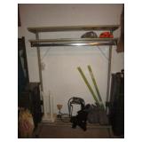 RACK WITH CONTENTS
