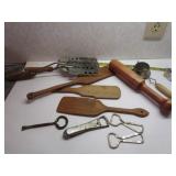 WOODEN PADDLES & CAN OPENERS