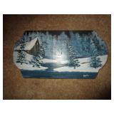 WOODEN CHRISTMAS CABIN DECOR