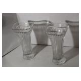 PAIR OF CRYSTAL VASES